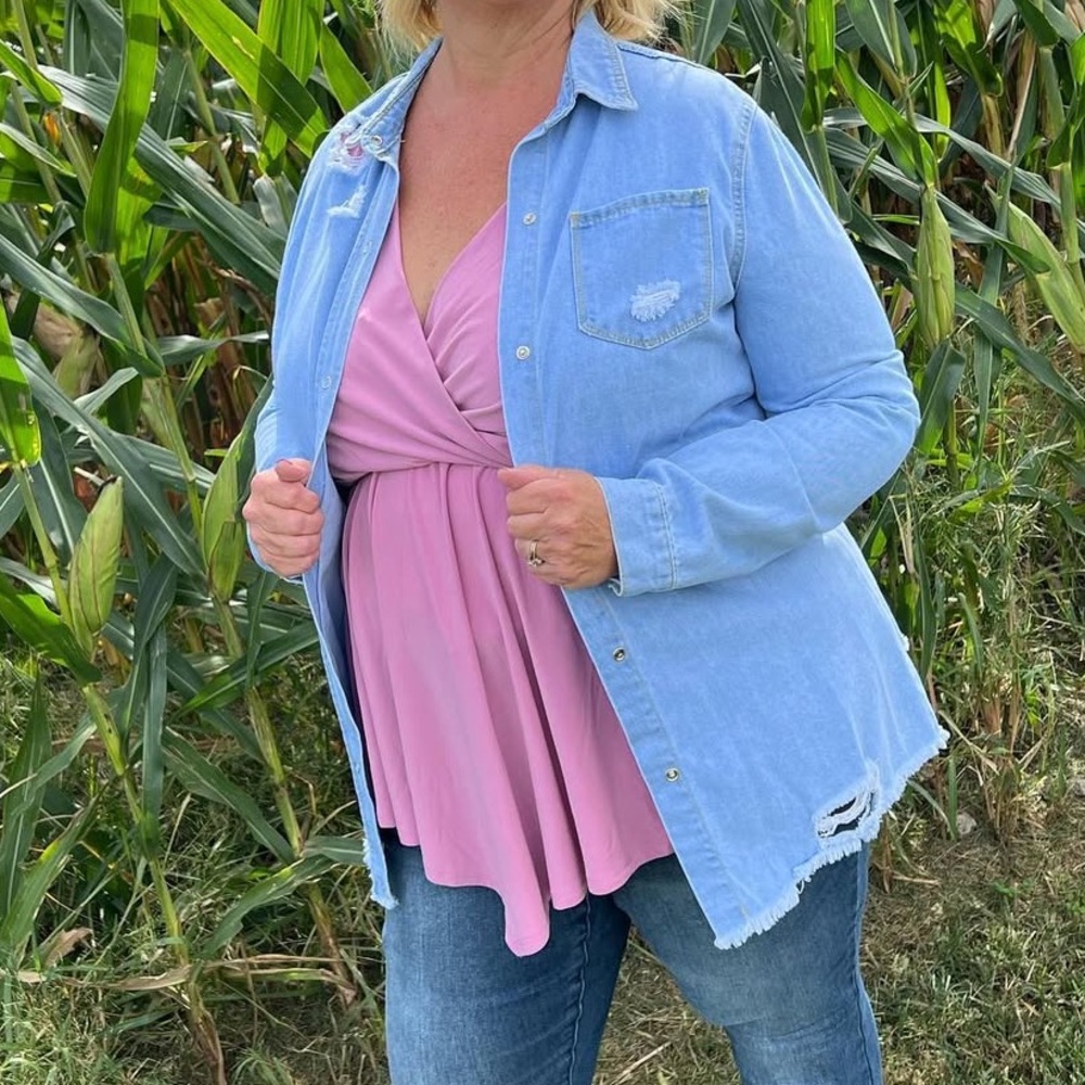 C + D + M Denim Button Up
